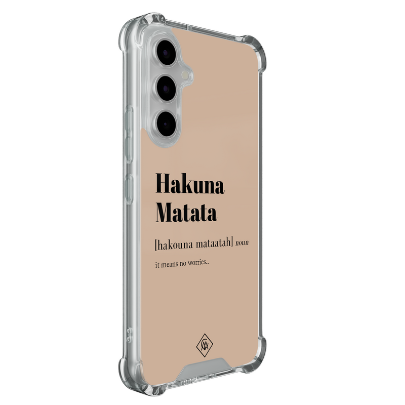 Casimoda Samsung Galaxy A55 shockproof hoesje - Hakuna matata