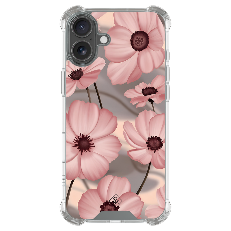 Casimoda iPhone 18 shockproof hoesje - Soft bloom pink