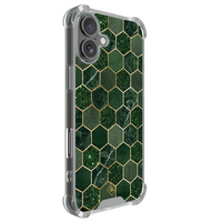 Casimoda iPhone 18 shockproof hoesje - Kubus groen