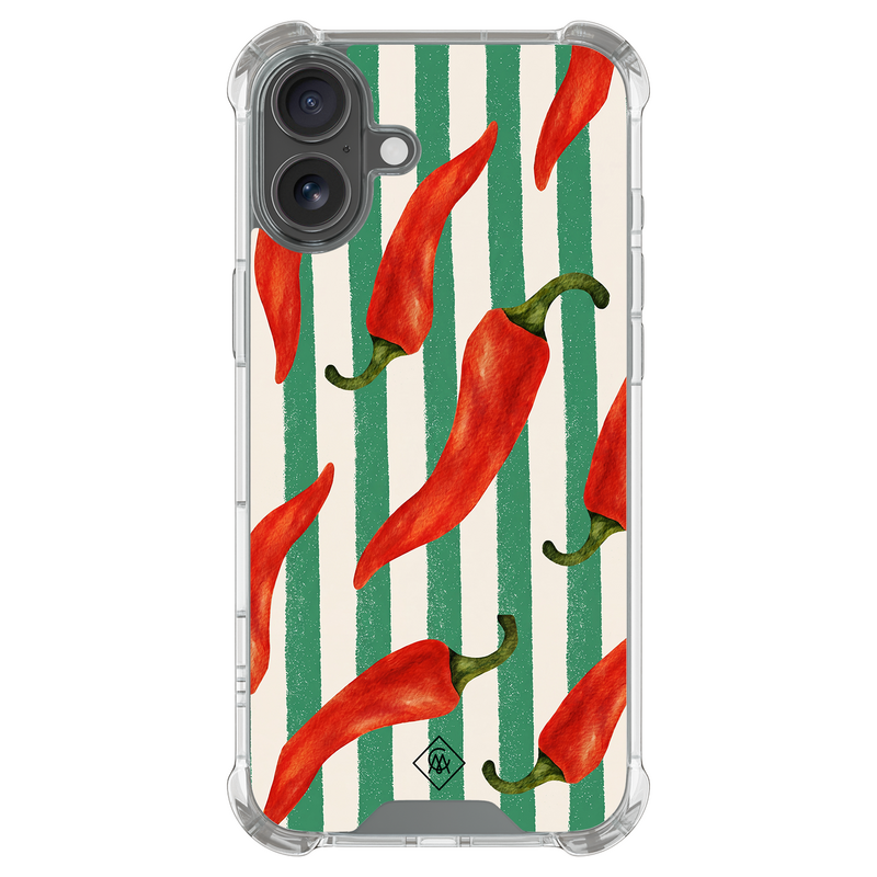Casimoda iPhone 18 shockproof hoesje - Hot pepper vibes