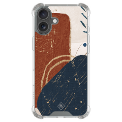 Casimoda iPhone 18 shockproof hoesje - Abstract terracotta