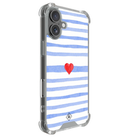 Casimoda iPhone 18 shockproof hoesje - Blue love lines