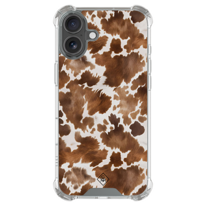 Casimoda iPhone 18 shockproof hoesje - Koeienprint