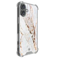 Casimoda iPhone 18 shockproof hoesje - Marmer goud