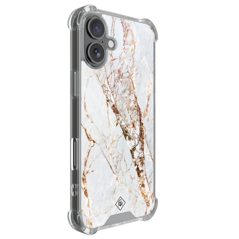 Casimoda iPhone 18 shockproof hoesje - Marmer goud