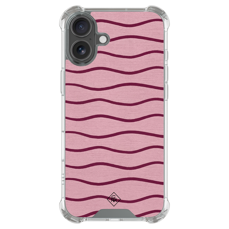 Casimoda iPhone 18 shockproof hoesje - Soft stripes