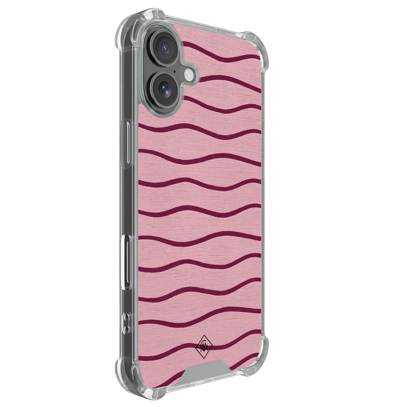 Casimoda iPhone 18 shockproof hoesje - Soft stripes
