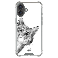 Casimoda iPhone 18 shockproof hoesje - Kat kiekeboe