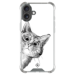 Casimoda iPhone 18 shockproof hoesje - Kat kiekeboe