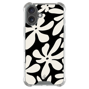Casimoda iPhone 18 shockproof hoesje - Noir bloom