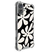 Casimoda iPhone 18 shockproof hoesje - Noir bloom