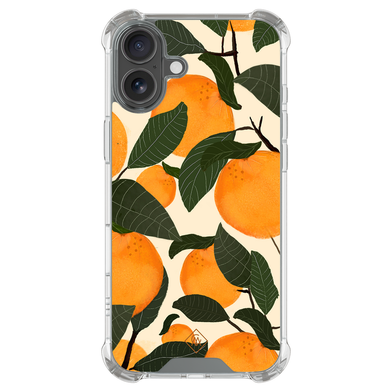 Casimoda iPhone 18 shockproof hoesje - Orange garden