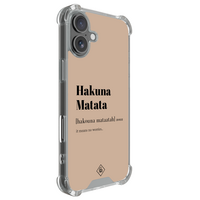 Casimoda iPhone 18 shockproof hoesje - Hakuna matata