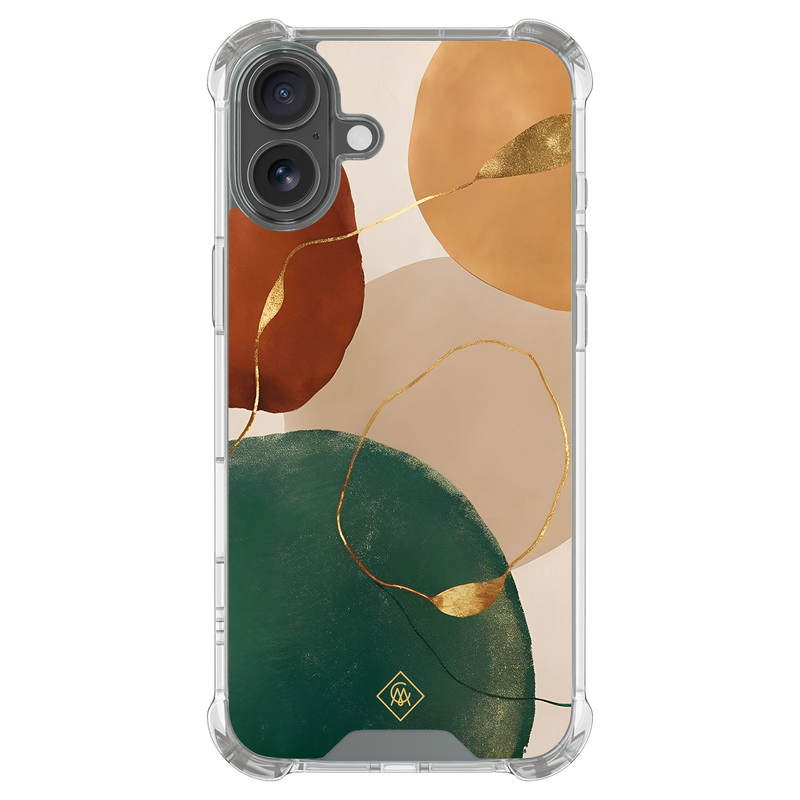 Casimoda iPhone 18 shockproof hoesje - Earthy luxe