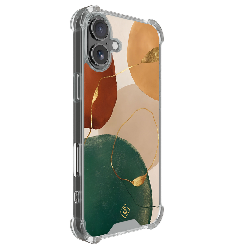 Casimoda iPhone 18 shockproof hoesje - Earthy luxe