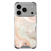 Casimoda iPhone 18 Pro shockproof hoesje - Marmer waves