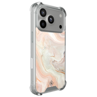 Casimoda iPhone 18 Pro shockproof hoesje - Marmer waves