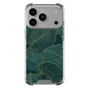 Casimoda iPhone 18 Pro shockproof hoesje - Monstera leaves