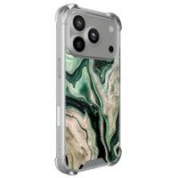 Casimoda iPhone 18 Pro shockproof hoesje - Green waves