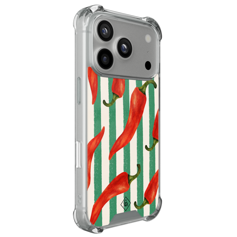 Casimoda iPhone 18 Pro shockproof hoesje - Hot pepper vibes