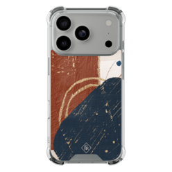 Casimoda iPhone 18 Pro shockproof hoesje - Abstract terracotta
