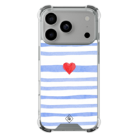 Casimoda iPhone 18 Pro shockproof hoesje - Blue love lines