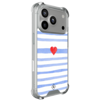 Casimoda iPhone 18 Pro shockproof hoesje - Blue love lines