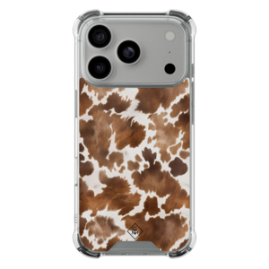 Casimoda iPhone 18 Pro shockproof hoesje - Koeienprint