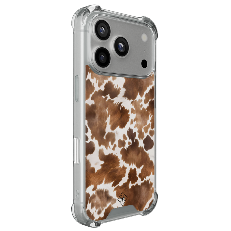 Casimoda iPhone 18 Pro shockproof hoesje - Koeienprint