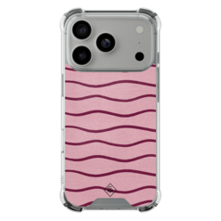 Casimoda iPhone 18 Pro shockproof hoesje - Soft stripes