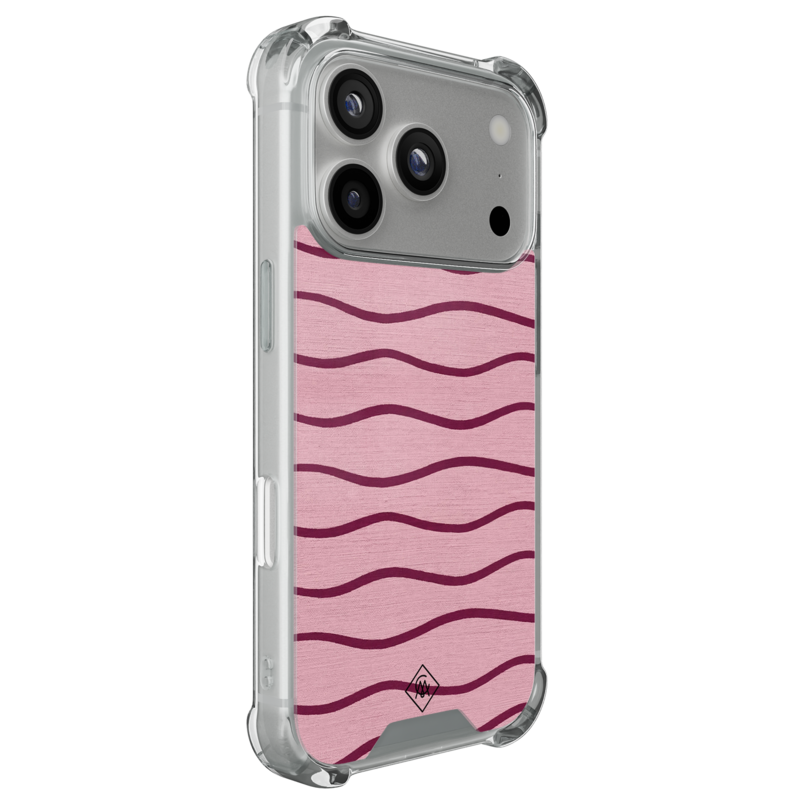 Casimoda iPhone 18 Pro shockproof hoesje - Soft stripes
