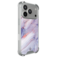 Casimoda iPhone 18 Pro shockproof hoesje - Marmer paars