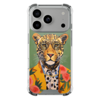 Casimoda iPhone 18 Pro shockproof hoesje - Luipaard hipster