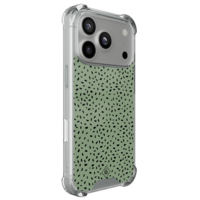 Casimoda iPhone 18 Pro shockproof hoesje - Green confetti