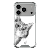 Casimoda iPhone 18 Pro shockproof hoesje - Kat kiekeboe