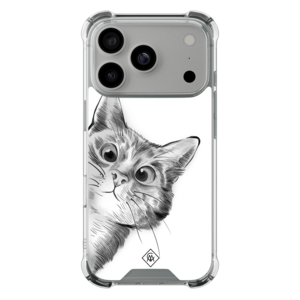 Casimoda iPhone 18 Pro shockproof hoesje - Kat kiekeboe