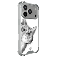 Casimoda iPhone 18 Pro shockproof hoesje - Kat kiekeboe