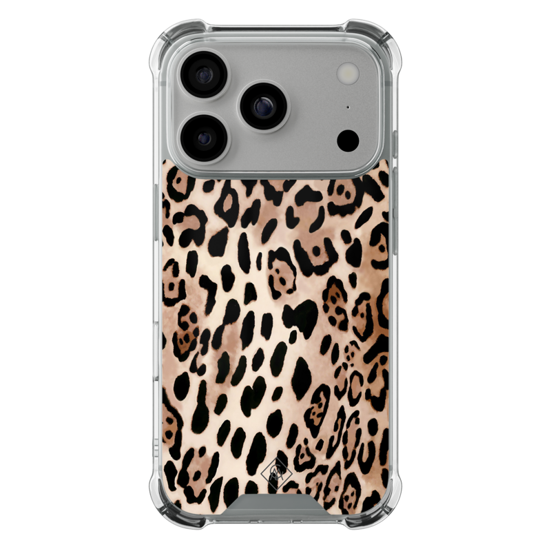 Casimoda iPhone 18 Pro shockproof hoesje - Golden wildcat