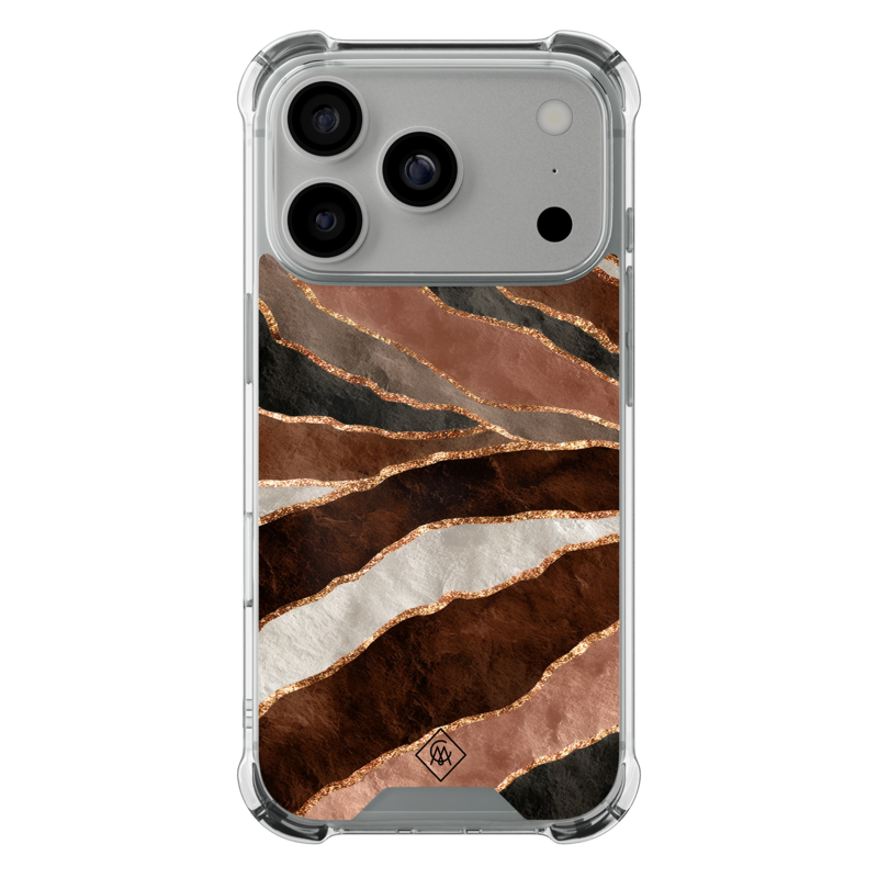 Casimoda iPhone 18 Pro shockproof hoesje - Earth agate