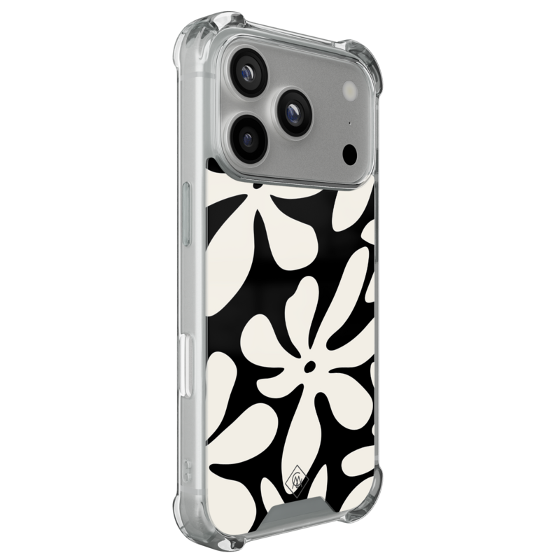 Casimoda iPhone 18 Pro shockproof hoesje - Noir bloom