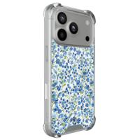 Casimoda iPhone 18 Pro shockproof hoesje - Vintage blue floral
