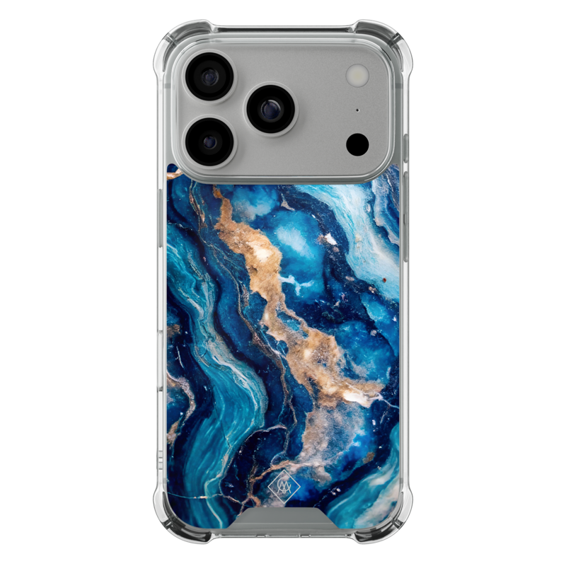 Casimoda iPhone 18 Pro shockproof hoesje - Ocean marble