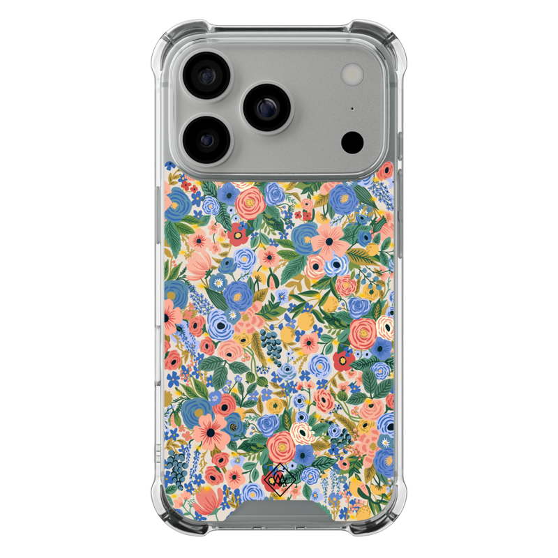 Casimoda iPhone 18 Pro shockproof hoesje - Blue gardens