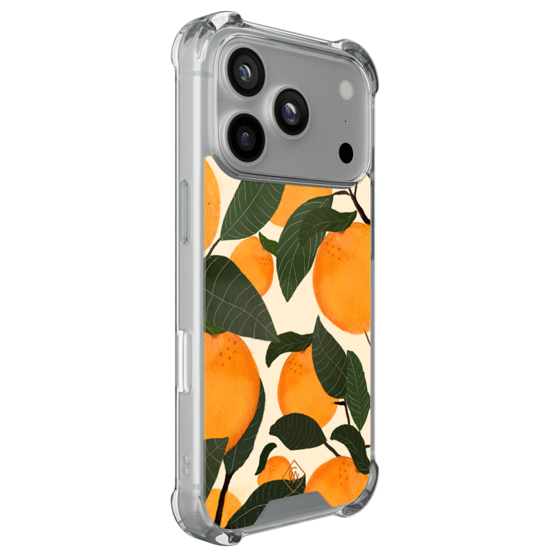 Casimoda iPhone 18 Pro shockproof hoesje - Orange garden