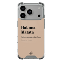Casimoda iPhone 18 Pro shockproof hoesje - Hakuna matata