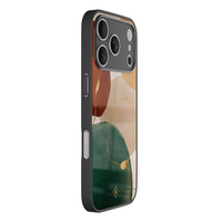 Casimoda iPhone 18 Pro glazen hardcase - Earthy luxe