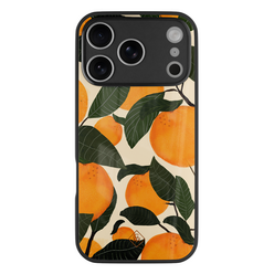 Casimoda iPhone 18 Pro glazen hardcase - Orange garden