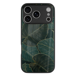 Casimoda iPhone 18 Pro glazen hardcase - Monstera leaves