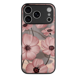 Casimoda iPhone 18 Pro glazen hardcase - Soft bloom pink