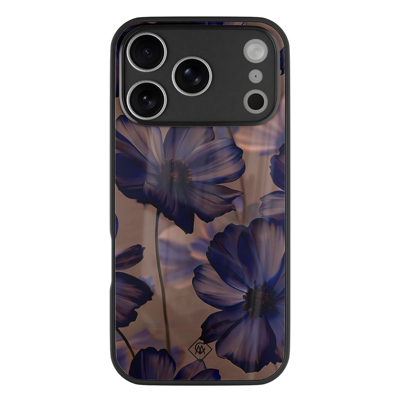 Casimoda iPhone 18 Pro glazen hardcase - Twilight petals